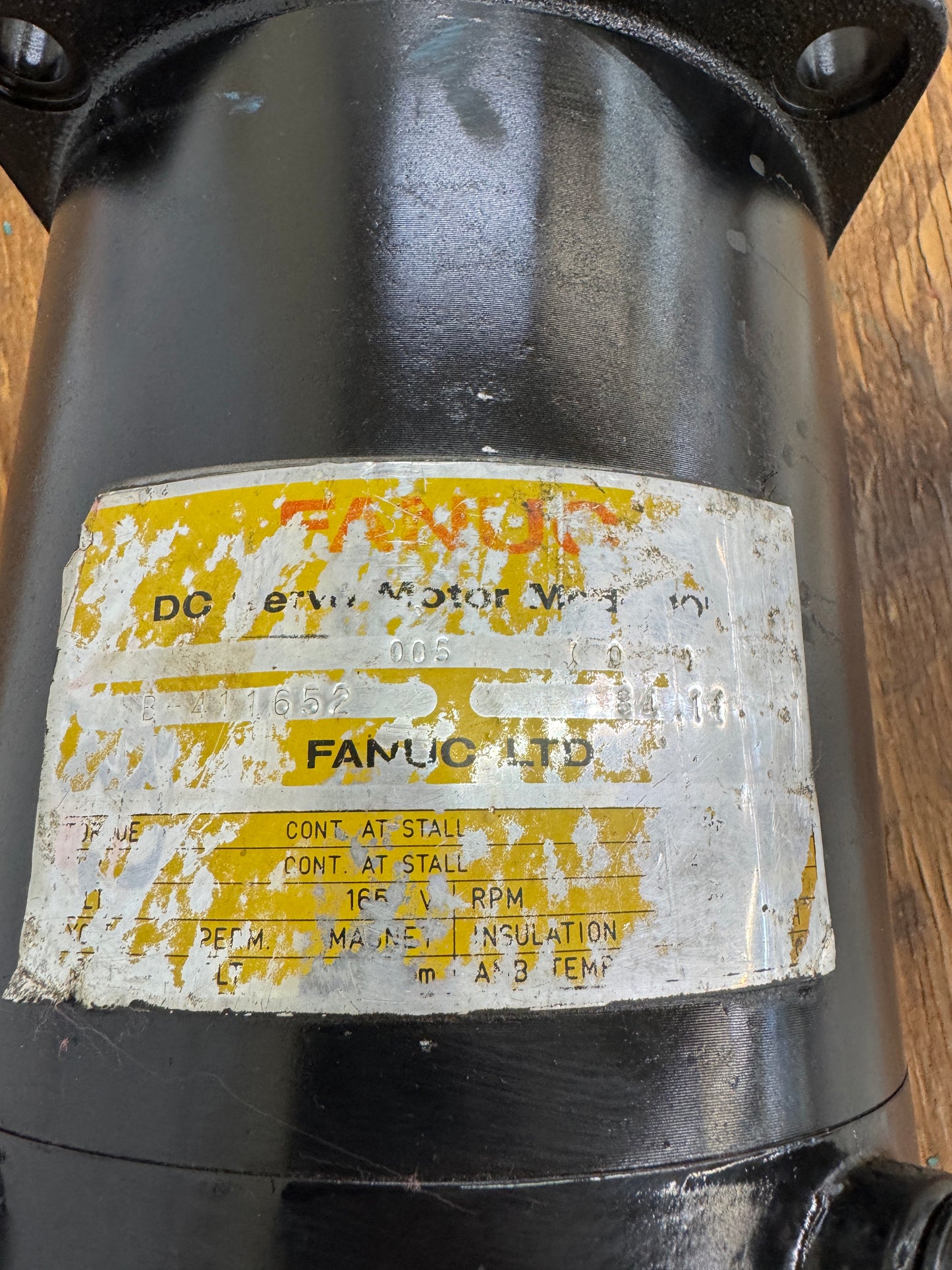 Fanuc DC Motor DC Servo Motor – A06B-0651-B005 - 2 kW 1500 RPM