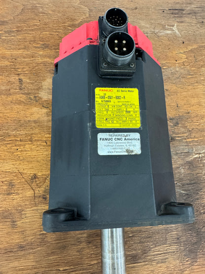 FANUC Servo Motor A06B-0501-B002-R - 3 HP 2000 RPM