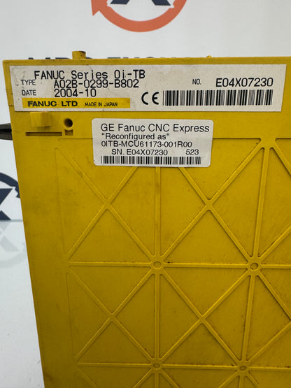 GE Fanuc CNC Control Basic Unit A02B-0299-B802 24V DC
