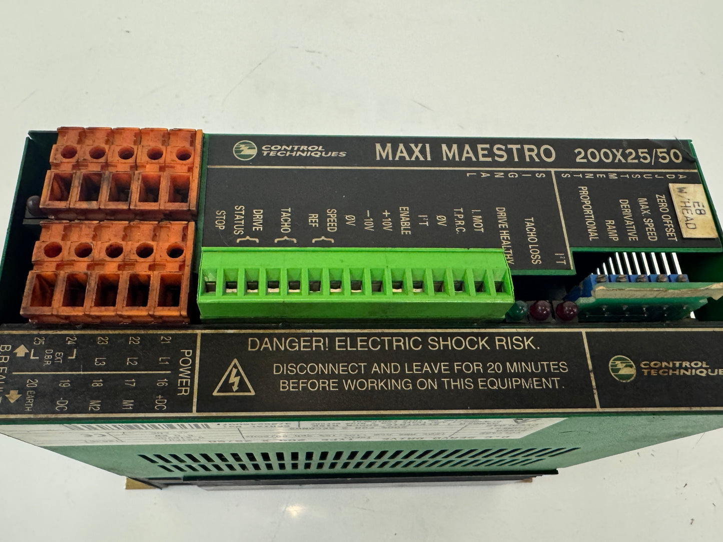 Control Techniques 200X25/50 DC Servo Drive 150V AC Input, 0 to 210V DC Output
