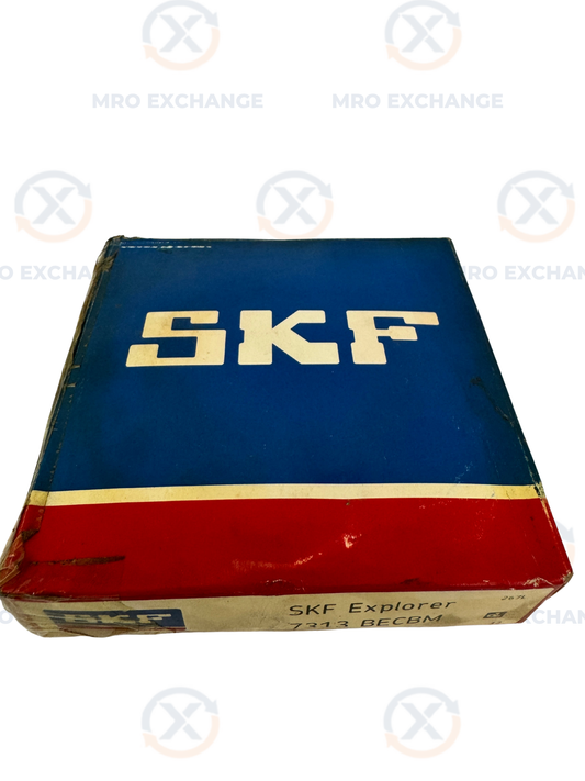 SKF 7313 BECBM Angular Contact Ball Bearing – 65mm ID x 140mm OD x 33mm Width – New