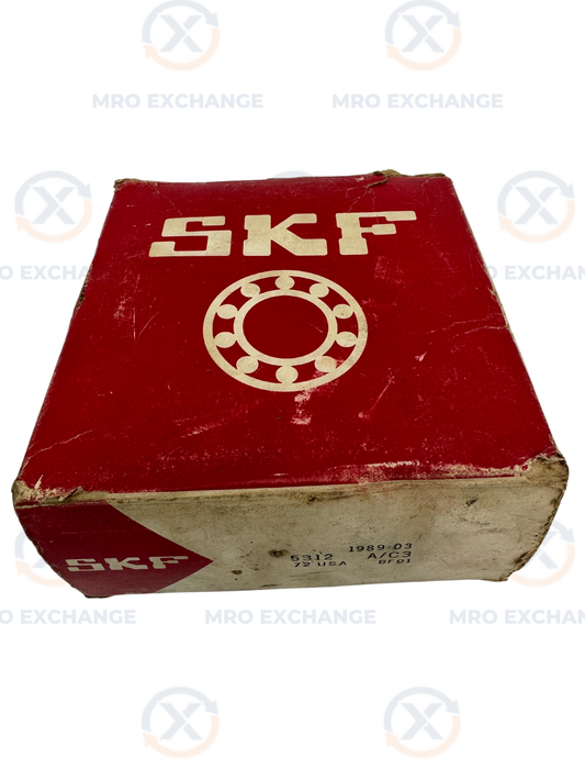 SKF 5312A/C3 Double Row Angular Contact Ball Bearing – 60mm ID x 130mm OD x 54mm Width – New