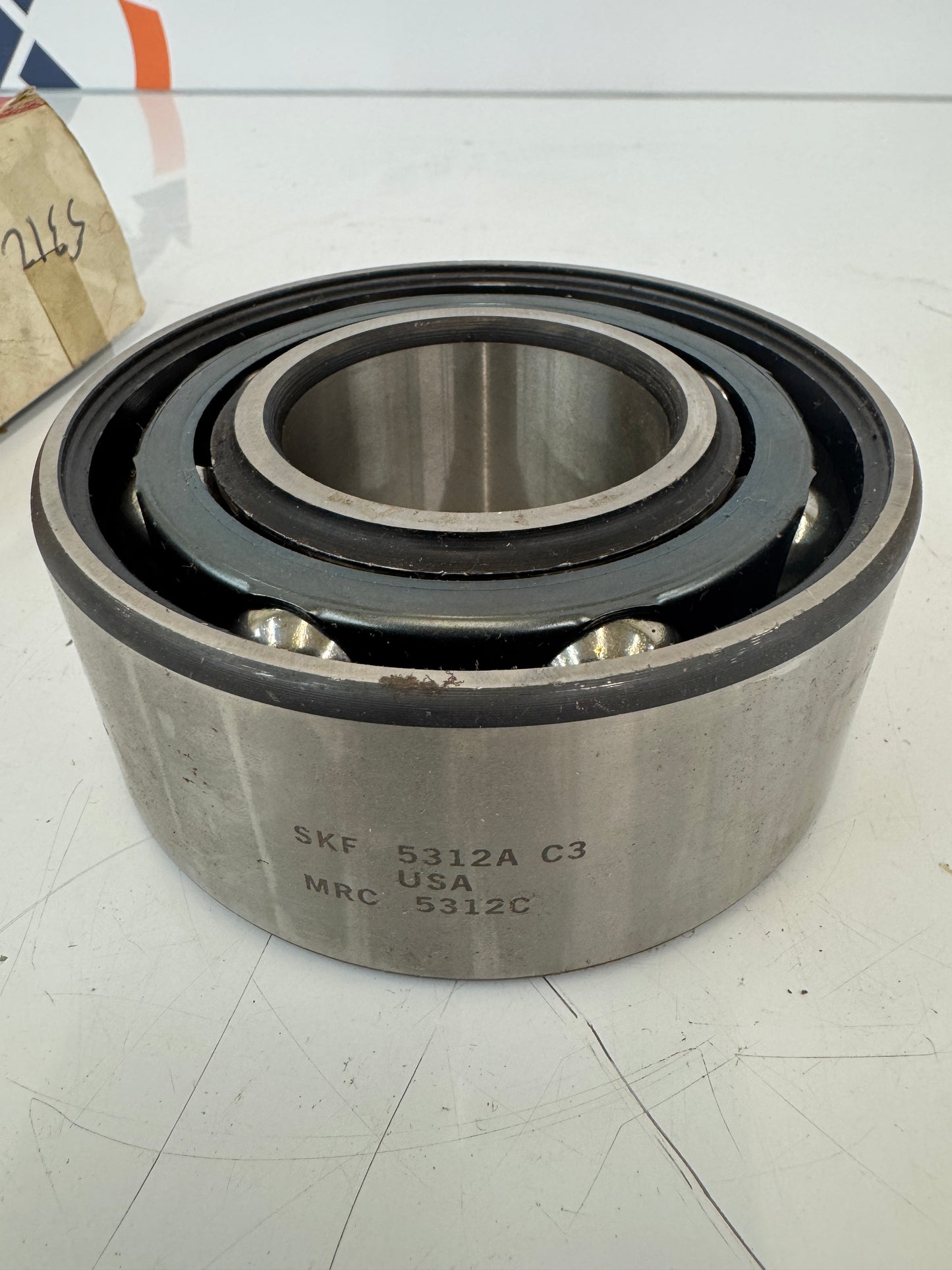 SKF 5312A/C3 Double Row Angular Contact Ball Bearing – 60mm ID x 130mm OD x 54mm Width – New