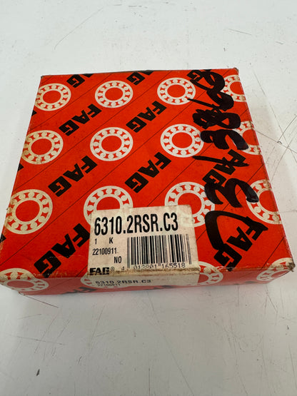 FAG 6310.2RSR.C3 Deep Groove Ball Bearing – 50mm ID x 110mm OD x 27mm Width – New m00169