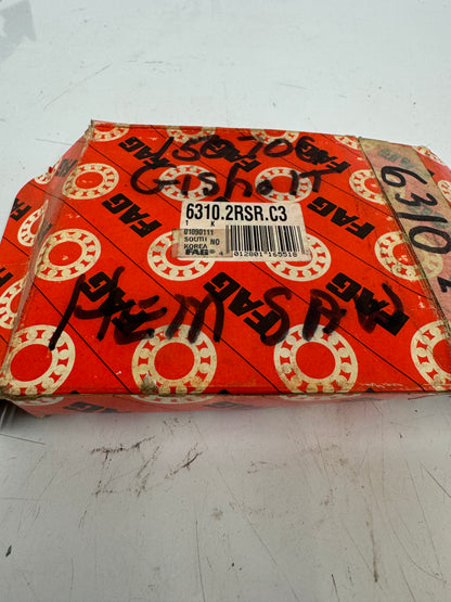 FAG 6310.2RSR.C3 Deep Groove Ball Bearing – 50mm ID x 110mm OD x 27mm Width – New