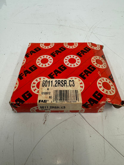 FAG 6011.2RSR.C3 Deep Groove Ball Bearing – 55mm ID x 90mm OD x 18mm Width – New m00177