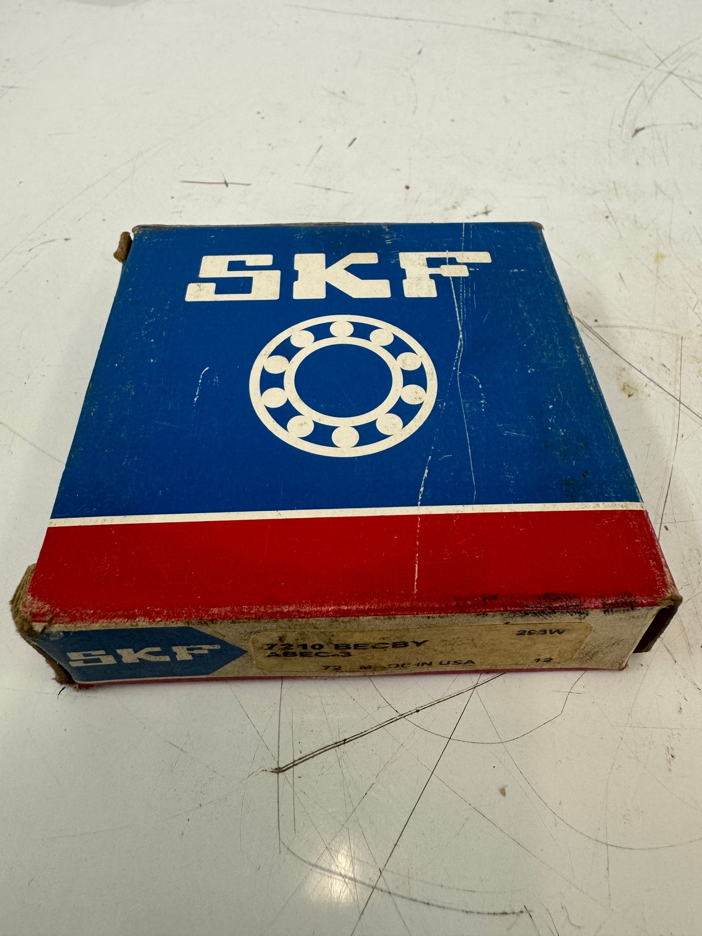 SKF 7210 BECBY Bearing – 50mm ID x 90mm OD x 20mm Width – New