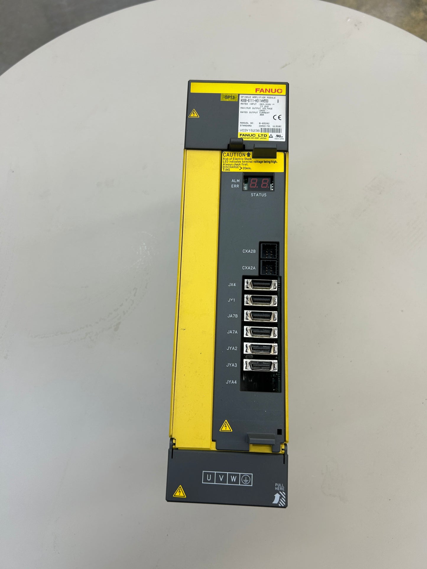 FANUC A06B-6111-H011#H550 283 to 339V Input, 240V Output Spindle Amplifier Module