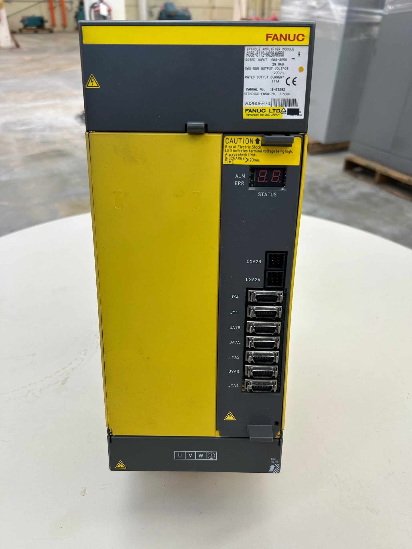 Fanuc A06B-6112-H026#H550 283 to 325 V Input, 230 V Output Spindle Amplifier Module