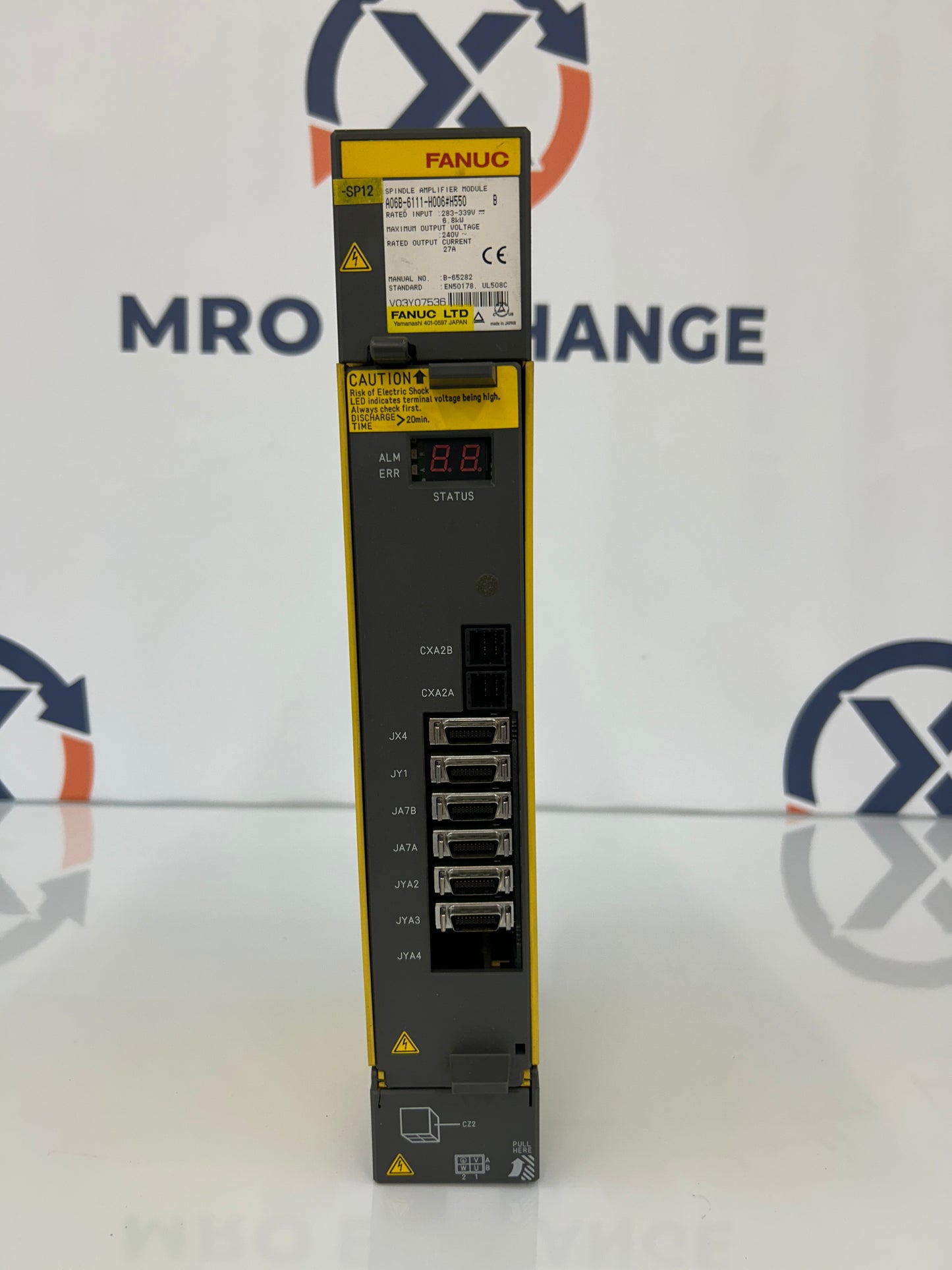 Fanuc A06B-6111-H006#H550 283 To 339V DC Input, 240V AC Output Spindle Amplifier Module