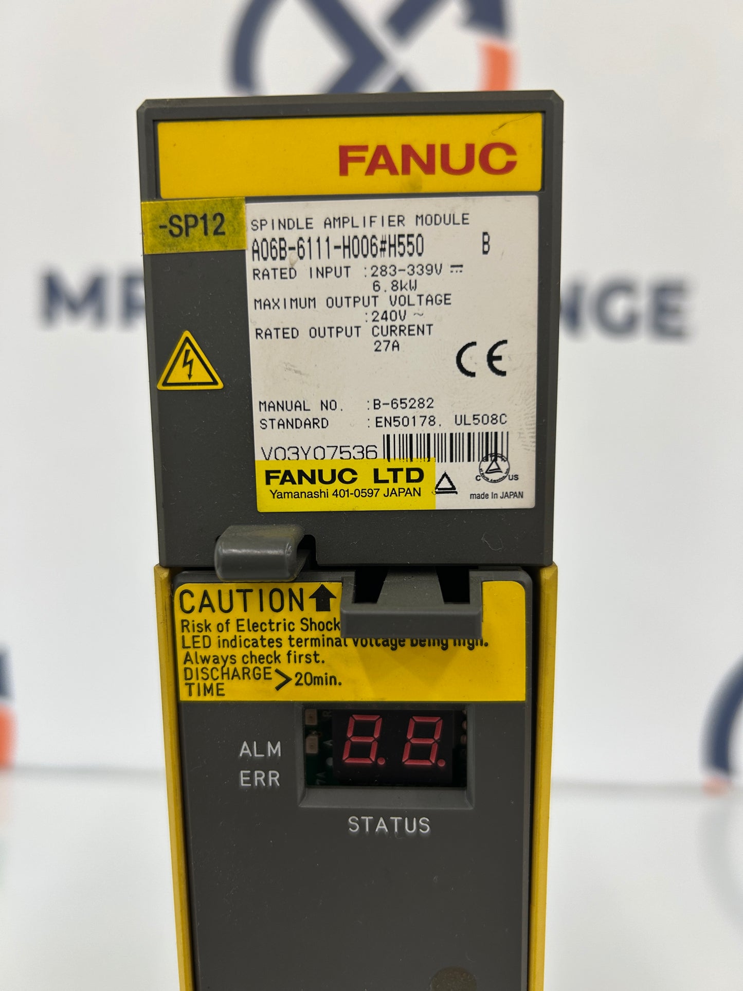 Fanuc A06B-6111-H006#H550 283 To 339V DC Input, 240V AC Output Spindle Amplifier Module