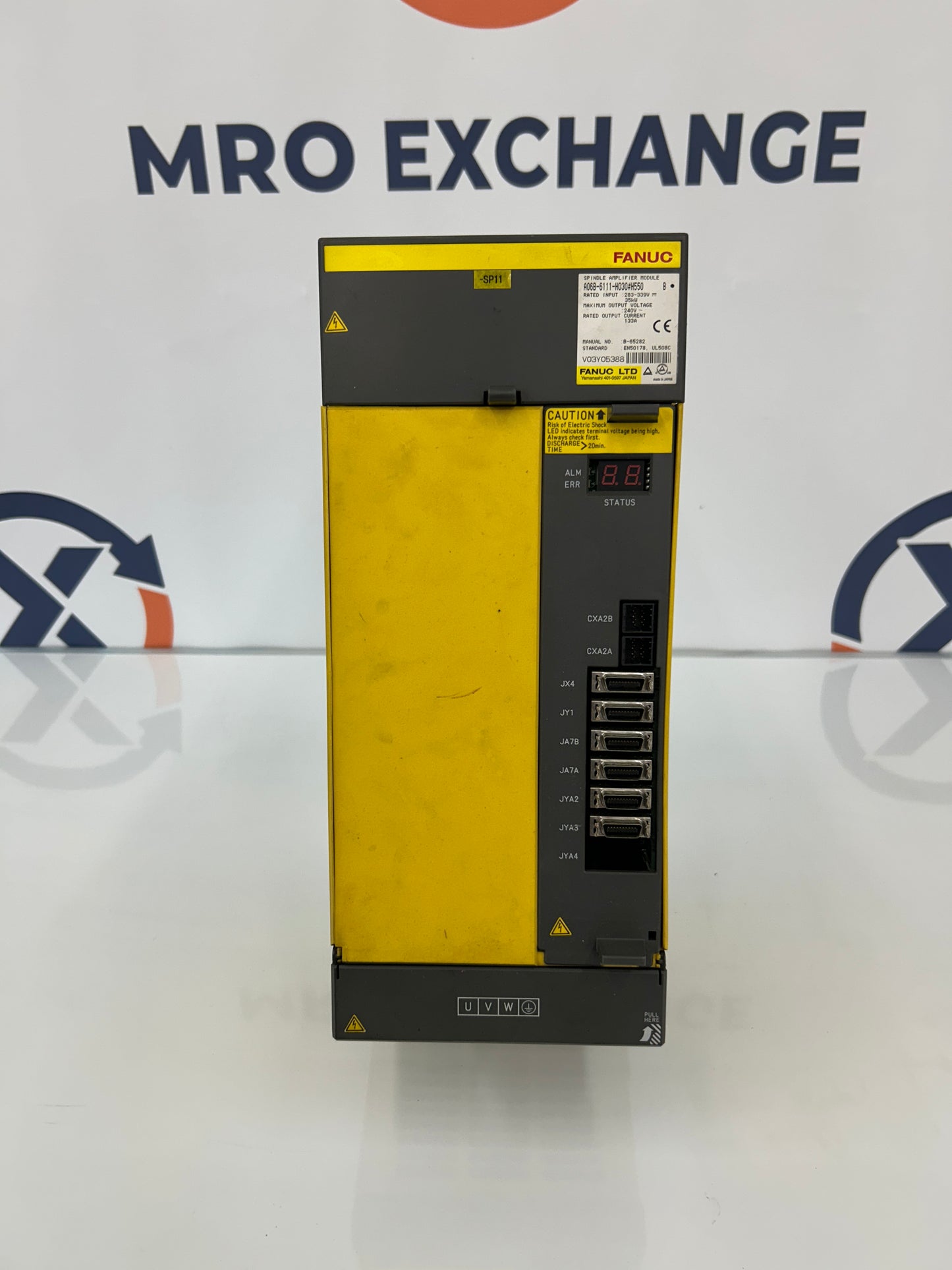 FANUC A06B-6111-H030#H550 283 to 339V DC Input, 240V AC Output Spindle Amplifier Module