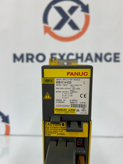 FANUC A06B-6114-H209 283 to 339V Input, 240V Output Servo Amplifier Module
