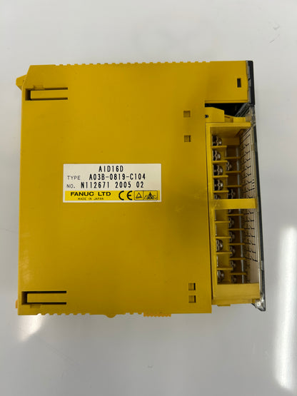 FANUC A03B-0819-C104 (AID16D) 24 VDC 16-point Digital Input Module