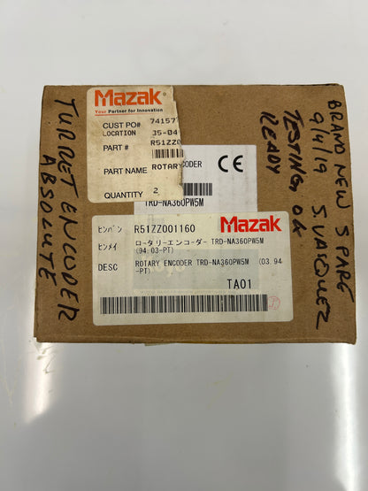 Mazak TRD-NA360PW5M 10.8 to 26.4 VDC Absolute Rotary Encoder