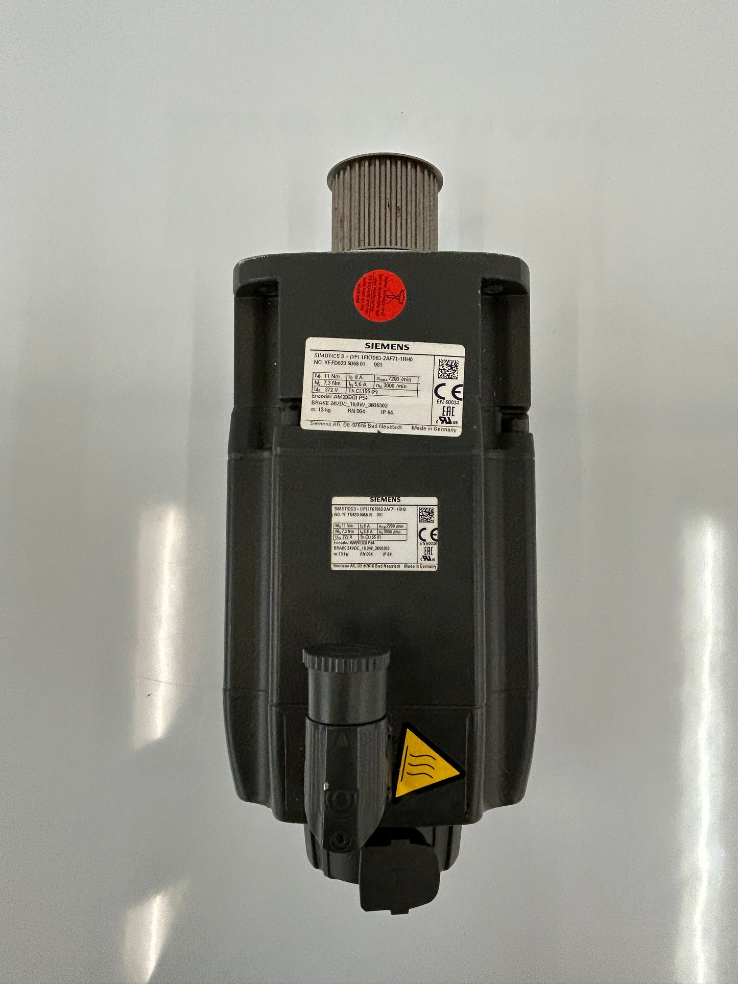Siemens 1FK7063-2AF71-1RH0 3 HP 3000 RPM Servo Motor - NEW