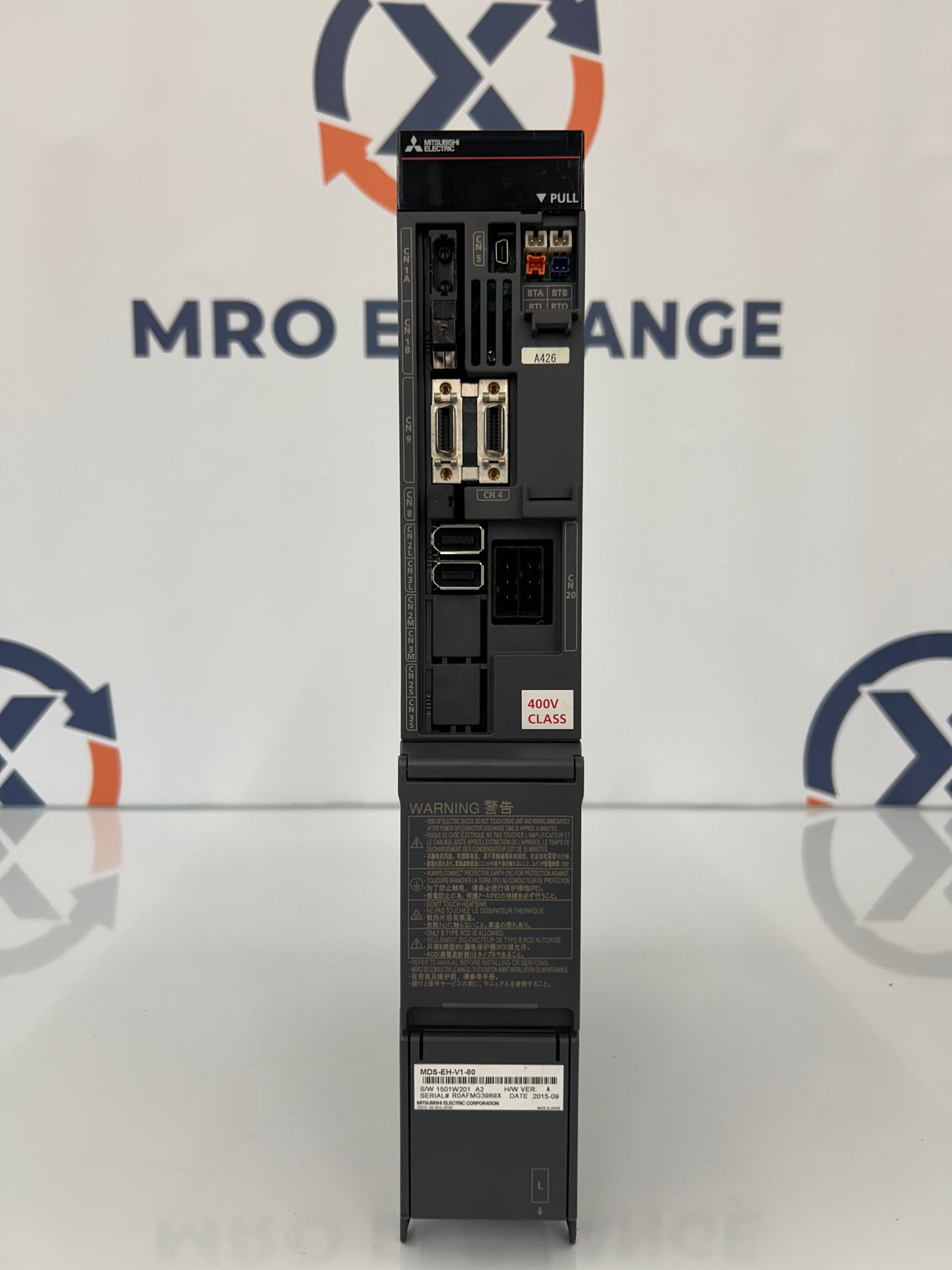 Mitsubishi Electric MDS-EH-V1-80 DC 513V to 648V Input, 323V 3 Phase Output Servo Drive Unit
