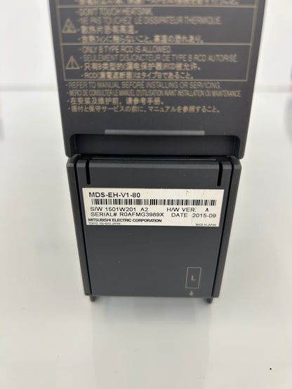 Mitsubishi Electric MDS-EH-V1-80 DC 513V to 648V Input, 323V 3 Phase Output Servo Drive Unit