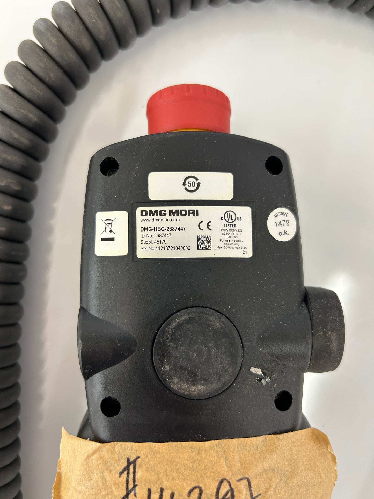DMG MORI DMG-HBG-2687447 30 Vdc Max Electronic Handwheel Pendant MPG m00056