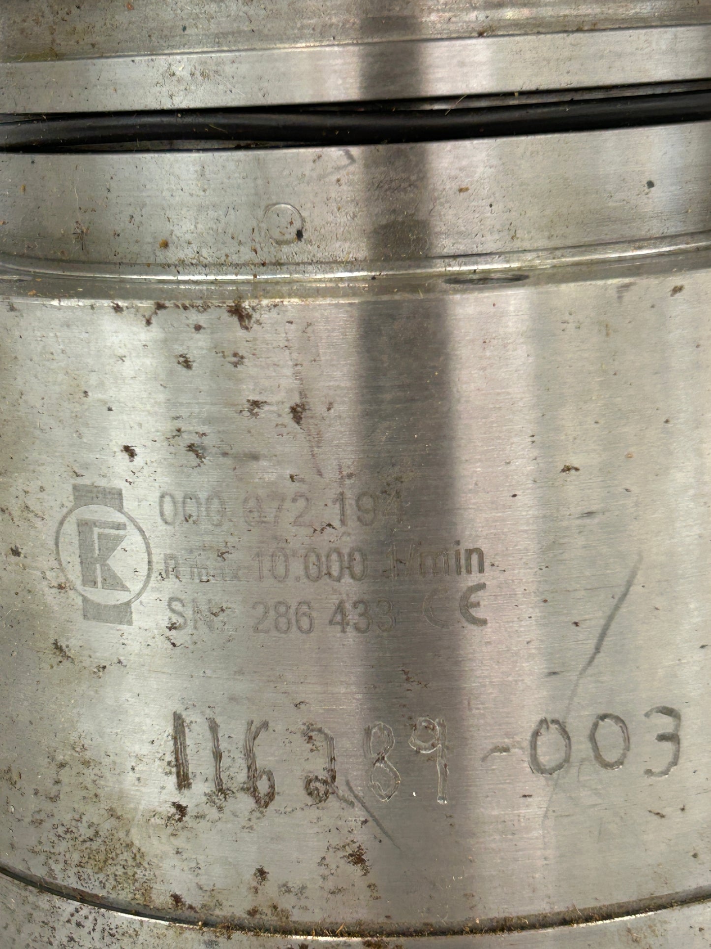 Klingelnberg 000.672.197 / MT 000.667.896 1345 036 D High Speed Spindle Cartridge Assembly
