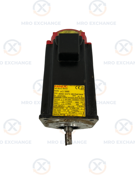 FANUC A06B-0373-B575#7008 1kW 3000 RPM AC Servo Motor