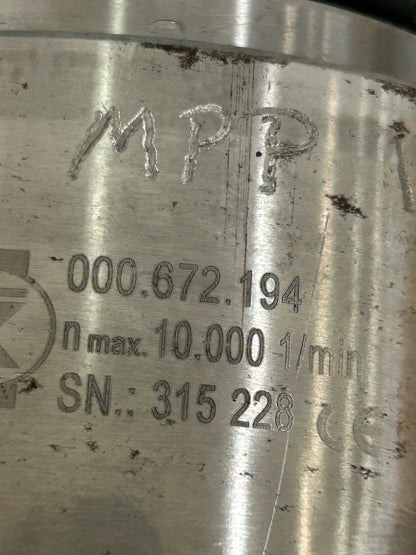 Franz Kessler CNC Machine Spindle Assembly MT-000.667.896-1541-027-E / 000.672.194