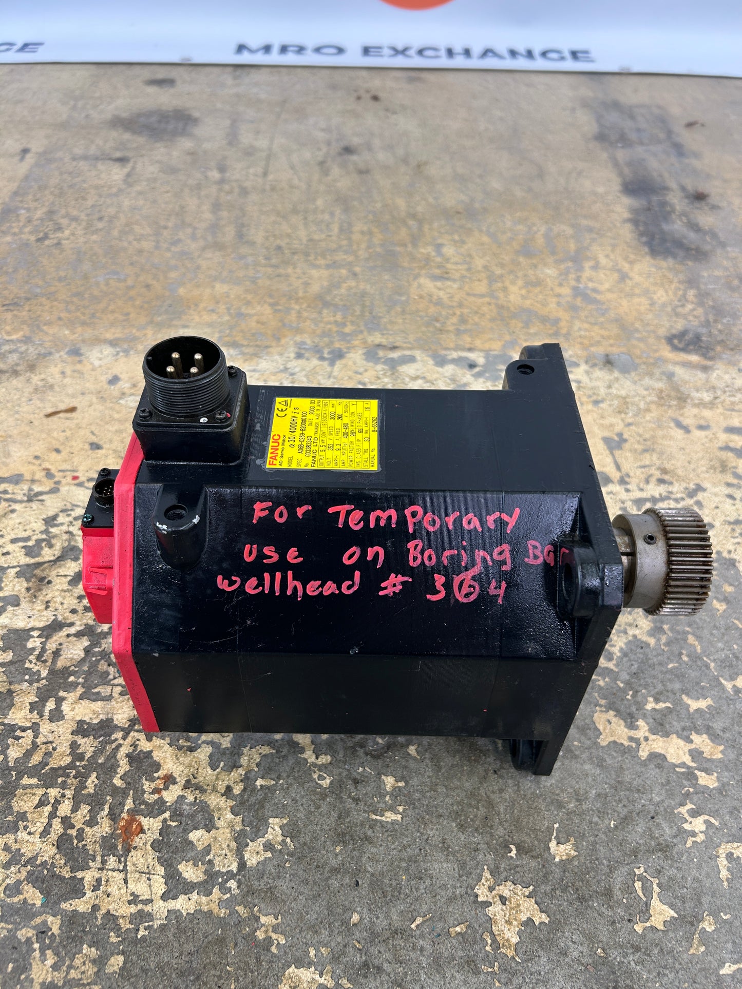 FANUC A06B-0269-B200#0100 Servo Motor 5.5 kW 10 HP 3000 RPM