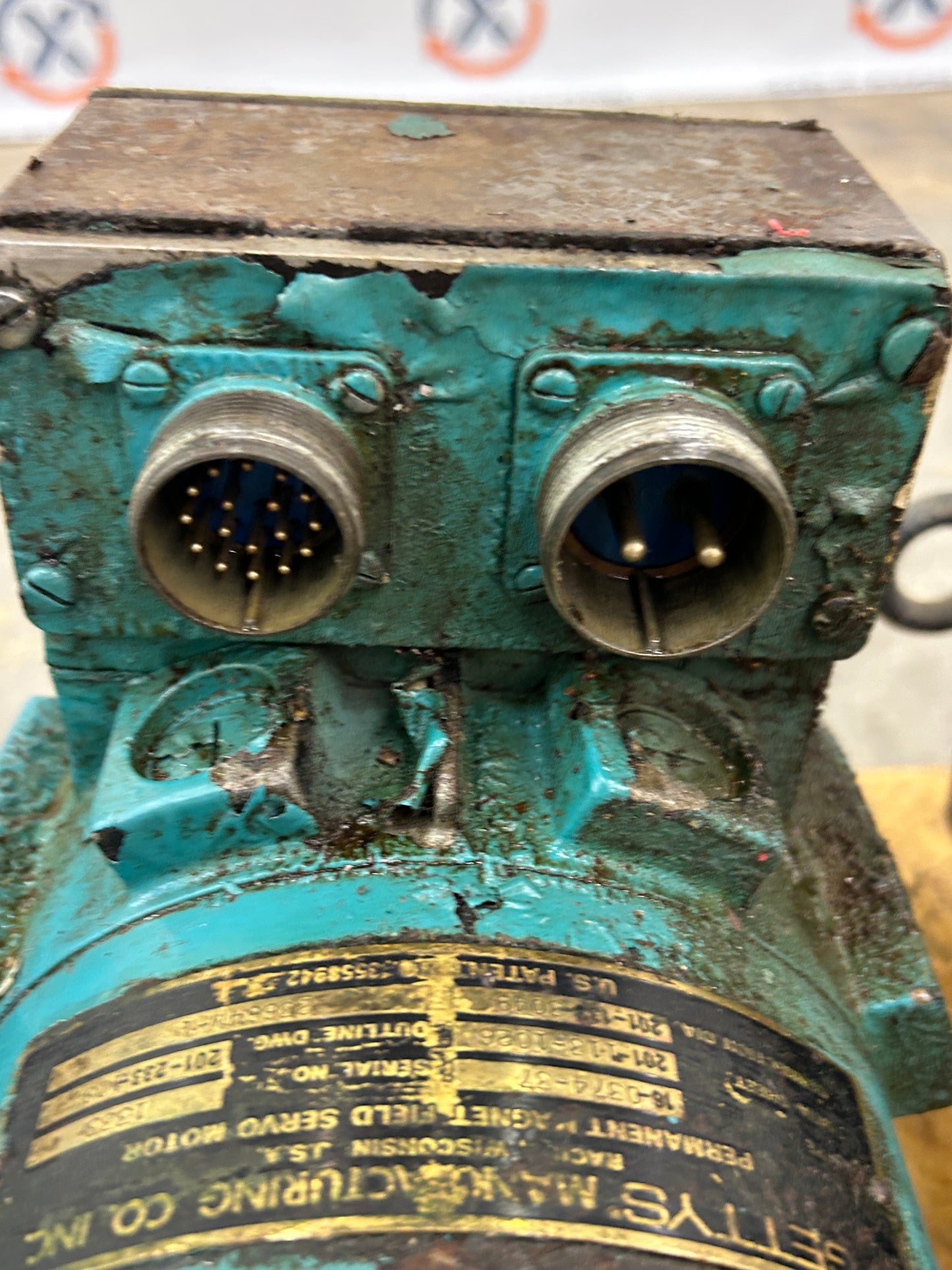 Gettys Manufacturing Co. 16-0374-37 Permanent Magnet Field Servo Motor 6 HP 2000 RPM