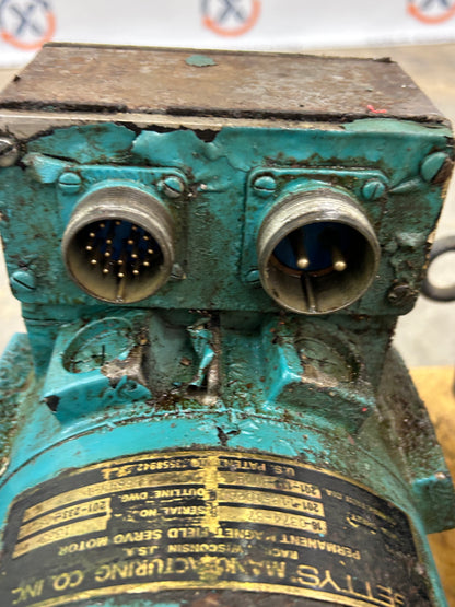 Gettys Manufacturing Co. 16-0374-37 Permanent Magnet Field Servo Motor 6 HP 2000 RPM