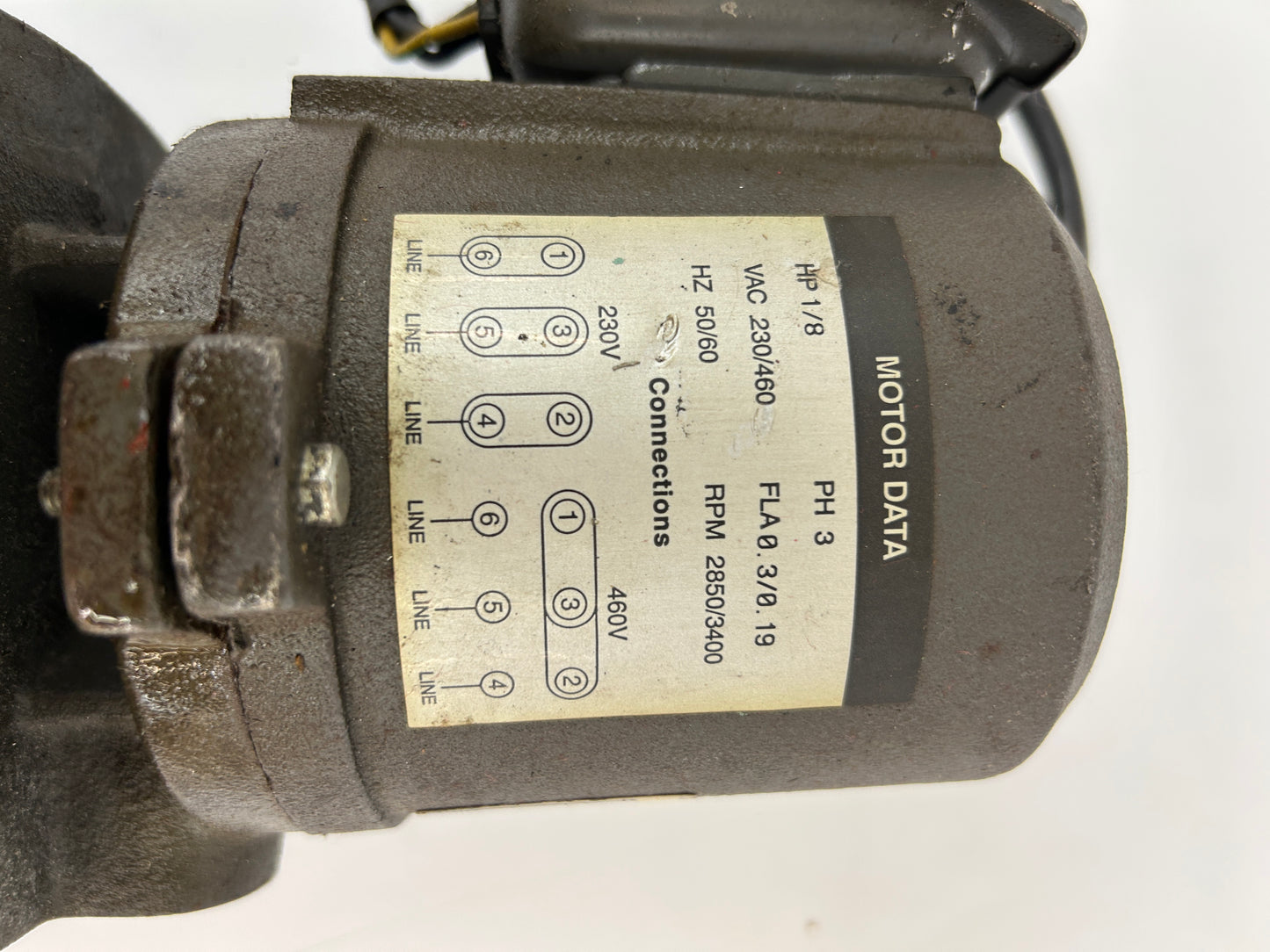 Teel Dayton 4XZ23 Immersion Coolant Pump 1/8 HP 3 Phase 230/460V