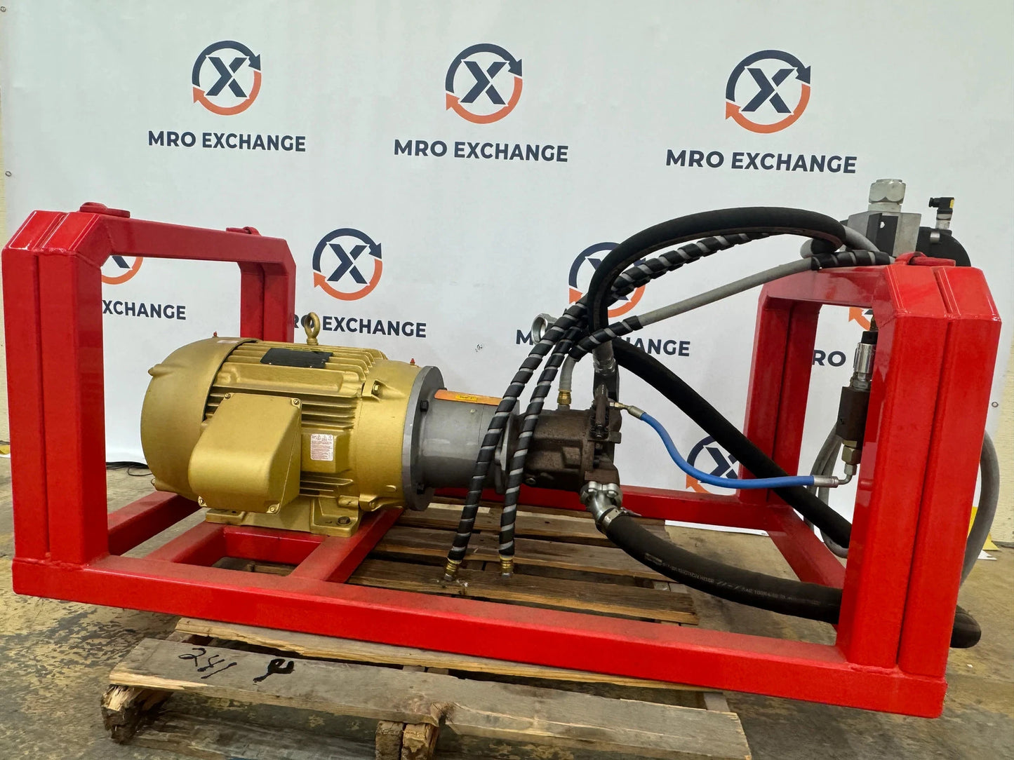 Bosch Rexroth A10VSO71DFR Hydraulic Pump with Baldor CEM4115T-AAA10VSO Drive, 280 bar