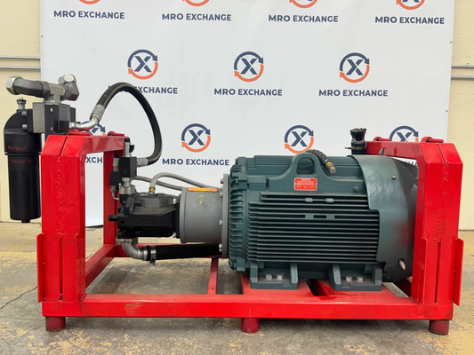 Baldor Reliance 150HP Hydraulic Power Unit with Pump & Hydac Filter CECP4406T-4 4500 PSI