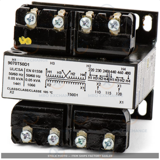 Square D 9070T50D1 Industrial Control Transformer Factory Sealed