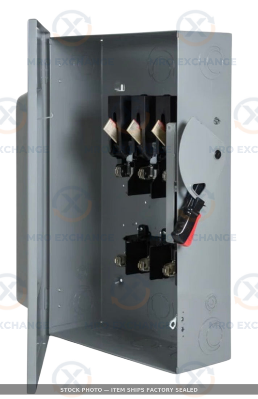Square D H364RB Heavy Duty Safety Switch 600V AC / 600V DC Factory Sealed
