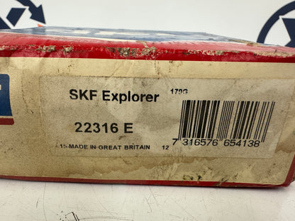 SKF 22316 E Spherical Roller Bearing – 80mm ID x 170mm OD x 58mm Width – New