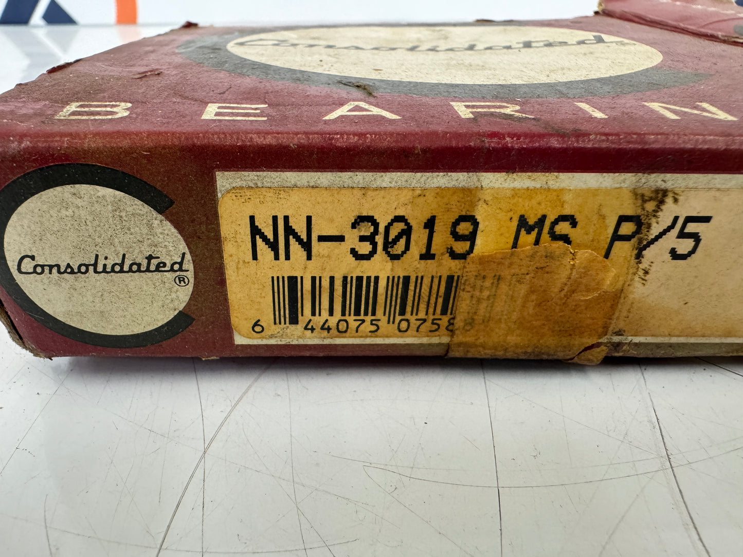 Consolidated Bearings NN-3019 MS P/5 Double Row Cylindrical Roller Bearing – 95mm ID x 145mm OD x 37mm Width – New