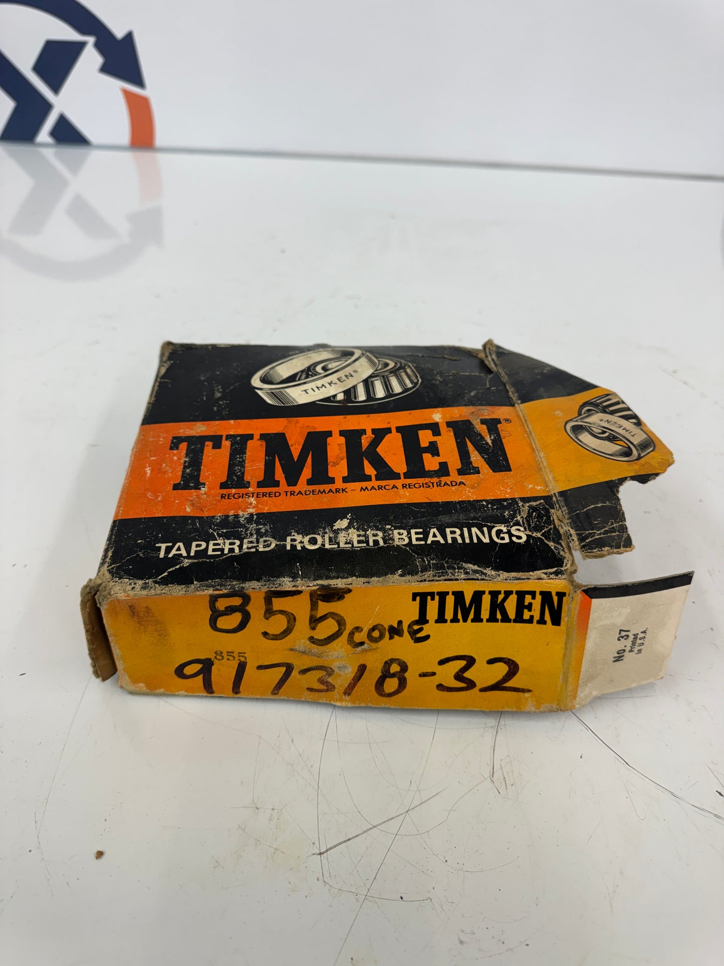 Timken 855 Bearing – 88.9mm ID x 57.53mm Width – Cone Only (Inner Ring)