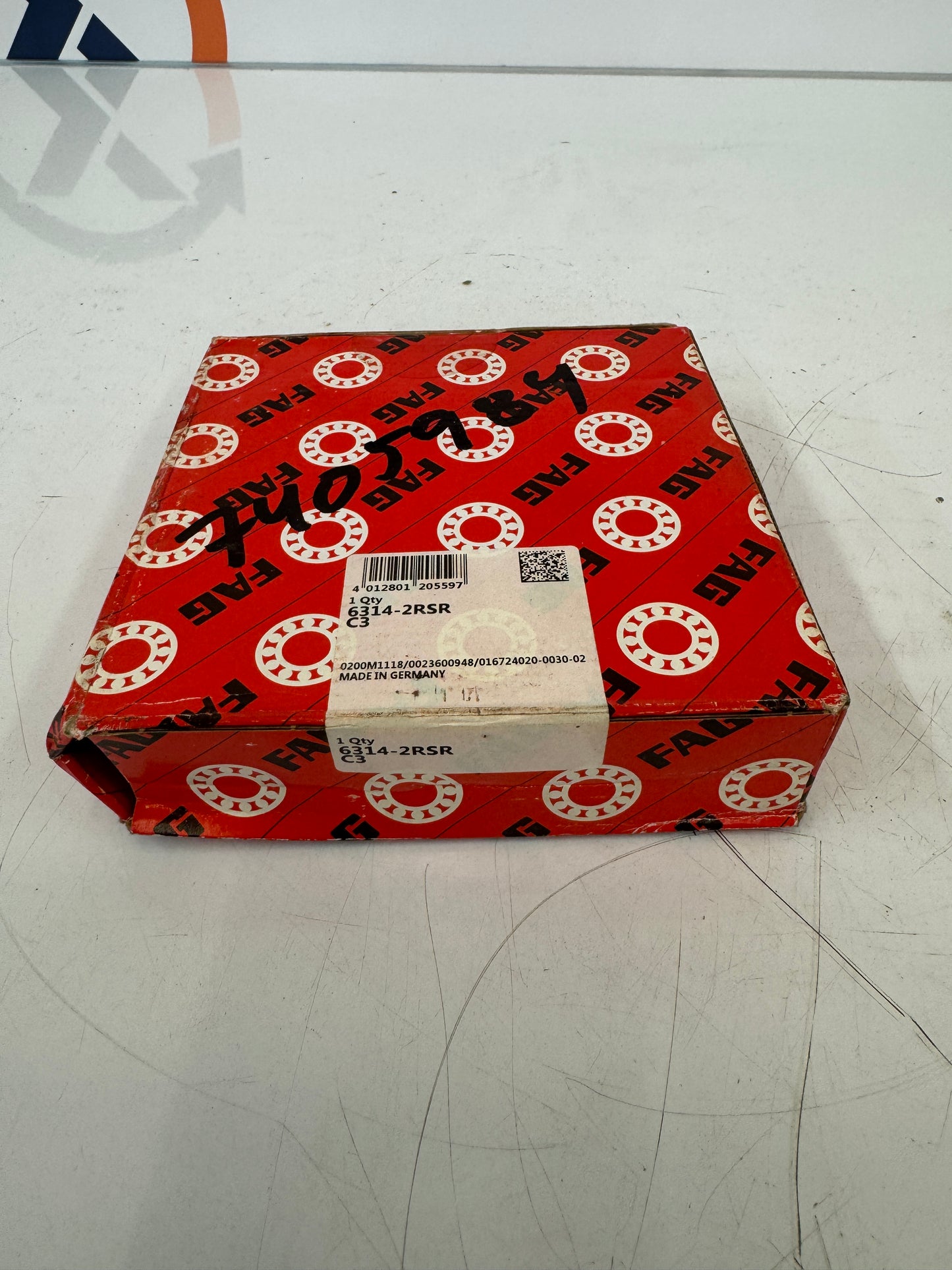 FAG 6314-2RSR-C3 Bearing – 70mm ID x 150mm OD x 35mm Width – New m00206