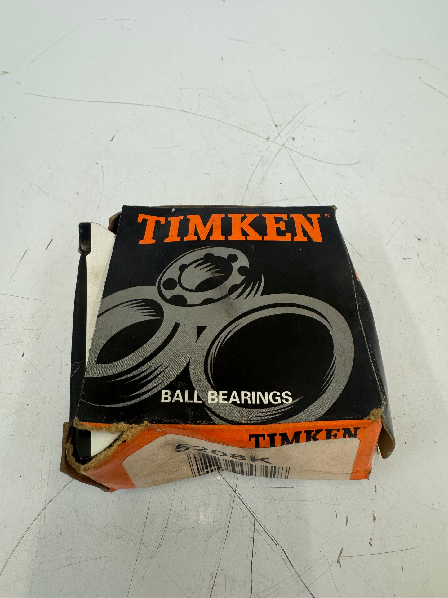 Timken 5208K Double Row Angular Contact Bearing – 40mm ID x 80mm OD x 30.2mm Width – New