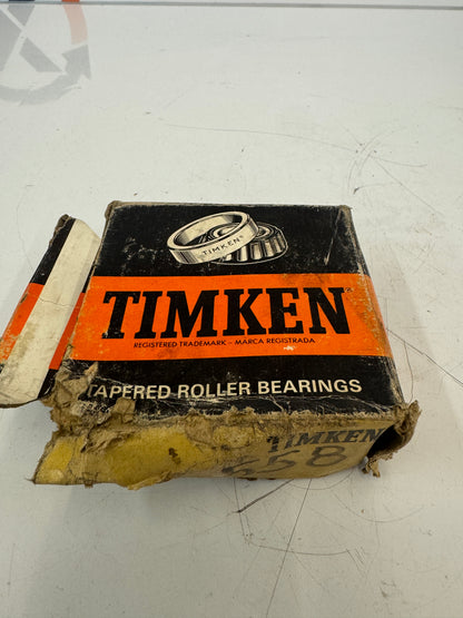 Timken 558 Tapered Roller Bearing Cone – 2.3750 In. ID x 1.4440 In. Width – New