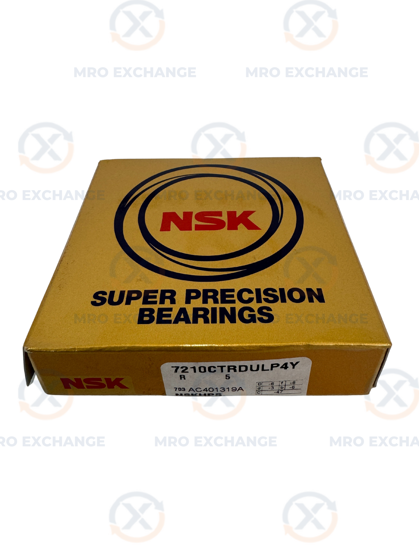 NSK Bearing 7210CTRDL P4Y 50 mm ID x 90 mm OD x 20 mm Width - NEW