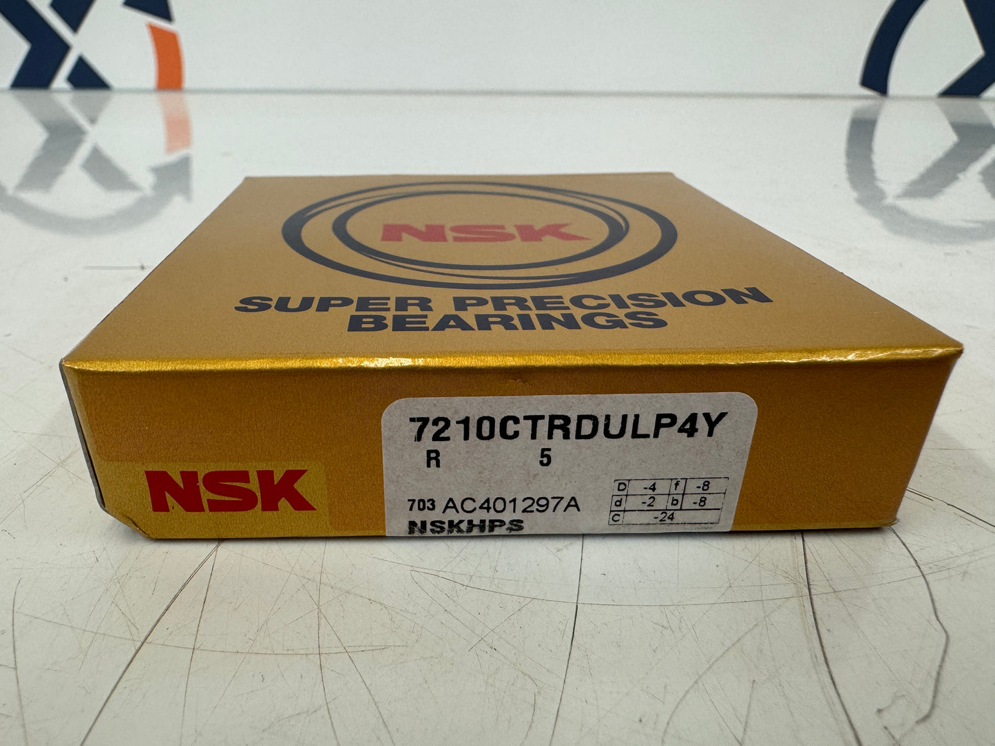 NSK Bearing 7210CTR DULP4Y 50 mm ID x 90 mm OD x 20 mm Width NEW