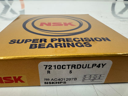 NSK Bearing 7210CTRDULP4Y 50 mm ID x 90 mm OD x 20 mm Width NEW