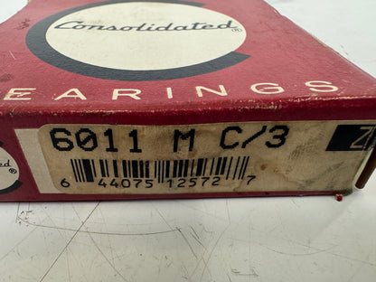Consolidated Bearings 6011 M C/3 55 mm ID x 90 mm OD x 18 mm Width m00242