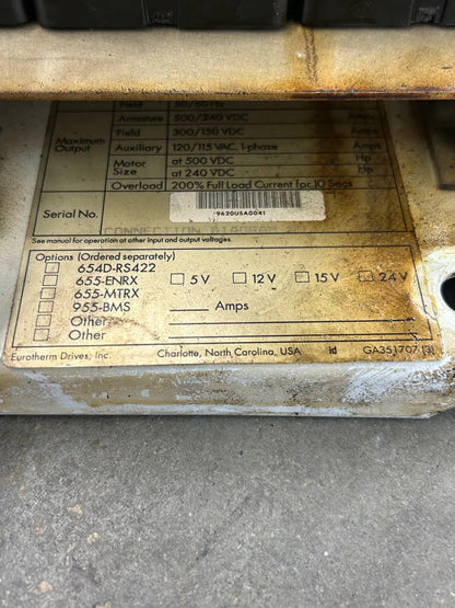 Eurotherm Drives DC Drive 955D8R1253A