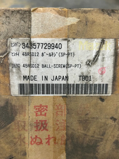 THK Precision Ball Screw BSF4512E-5.3RR+1255LT 45 mm Dia. x 12 mm Lead x 1255 mm Shaft Length