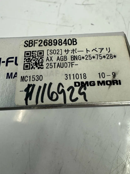 Nachi (Nachi-Fujikoshi Corp.) Ball Screw Support Bearing 25TAU07F-2NSE/GM 25 x 75 x 28 mm