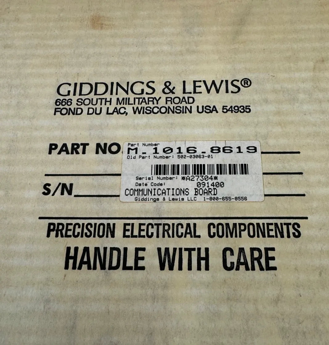 Giddings & Lewis Communications Board M-1016.8619