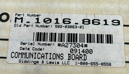 Giddings & Lewis Communications Board M-1016.8619