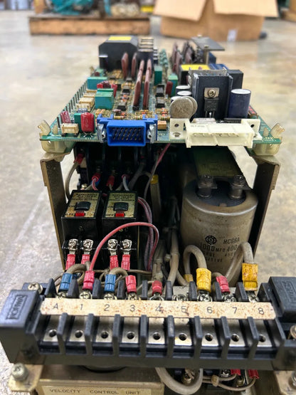 Fanuc (Fujitsu Fanuc Ltd) Velocity Control Unit A06B-6047-H003 200V AC 3 Phase m00646